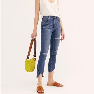 Free People Garden Party Ripped Skinny Jeans Sz 28